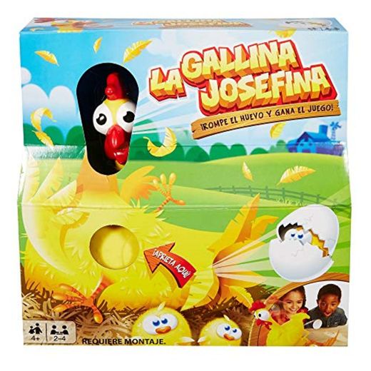 Mattel Games La Gallina Josefina, juego de mesa infantil