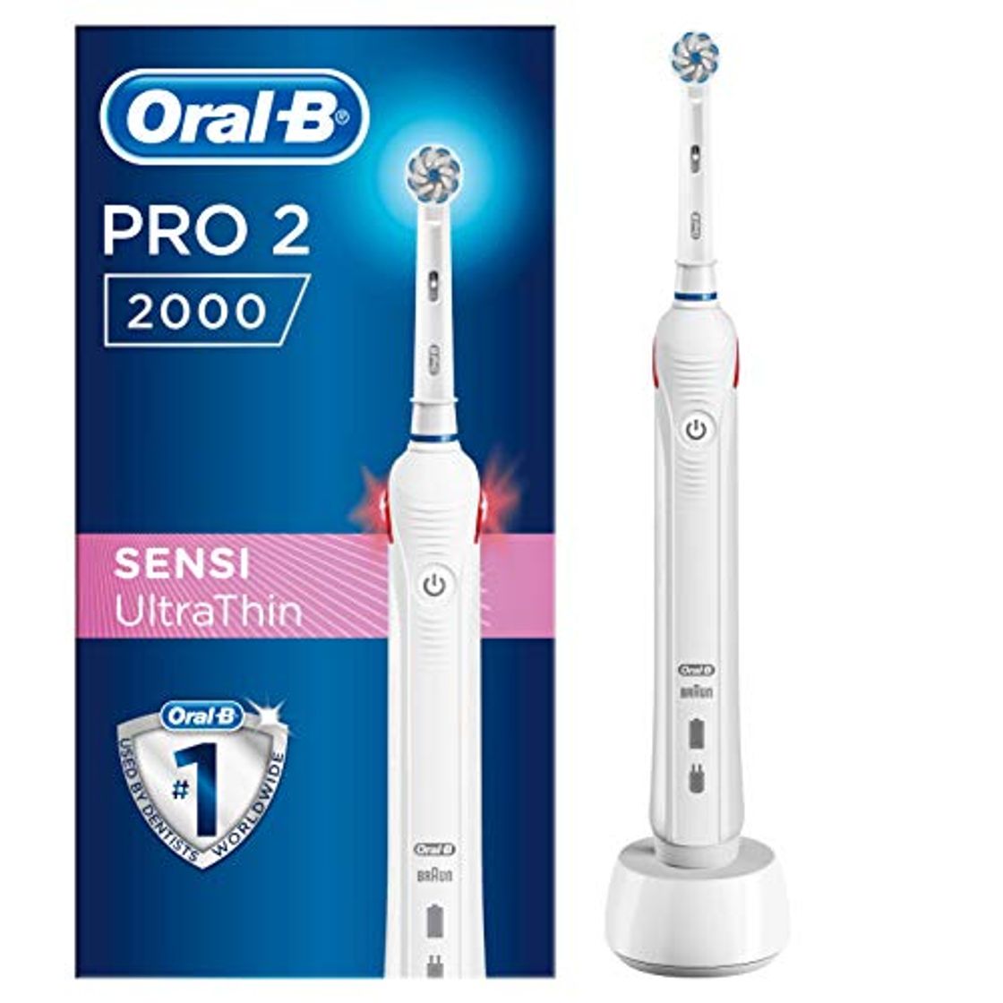 Product Oral-B PRO 2 2000 - Cepillo Eléctrico Recargable con Tecnología de Braun