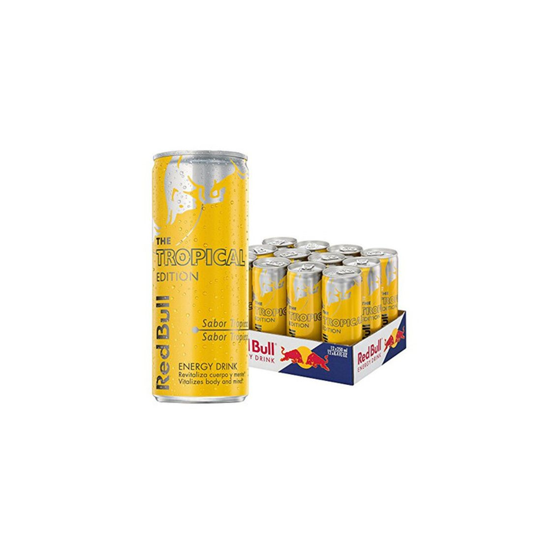 Product Red Bull Tropical Bebida Energética - Paquete de 12 x 250 ml