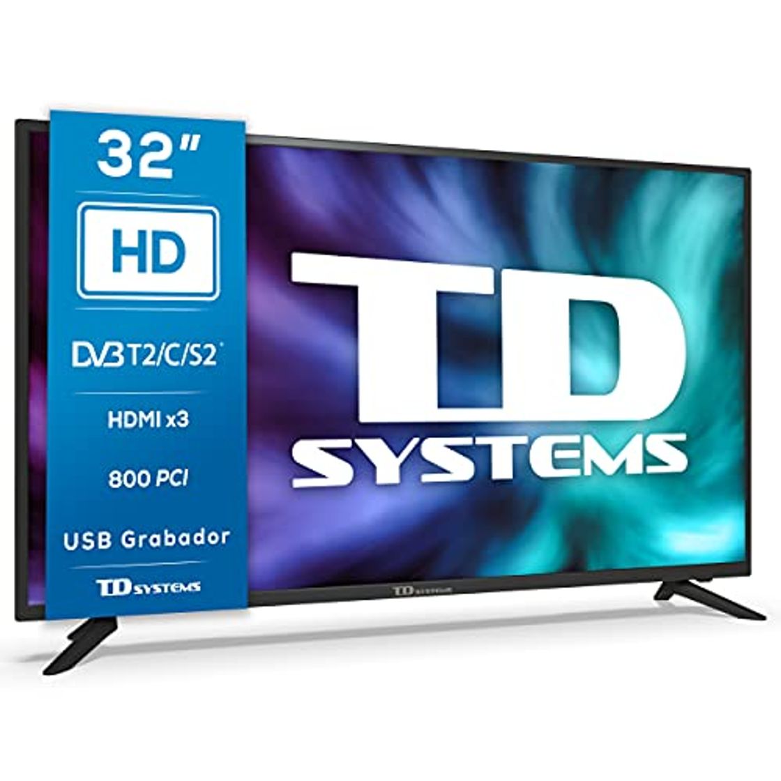 Electrónica TD Systems K32DLG12H - Televisores 32 Pulgadas HD, 800 PCI Hz, 3X