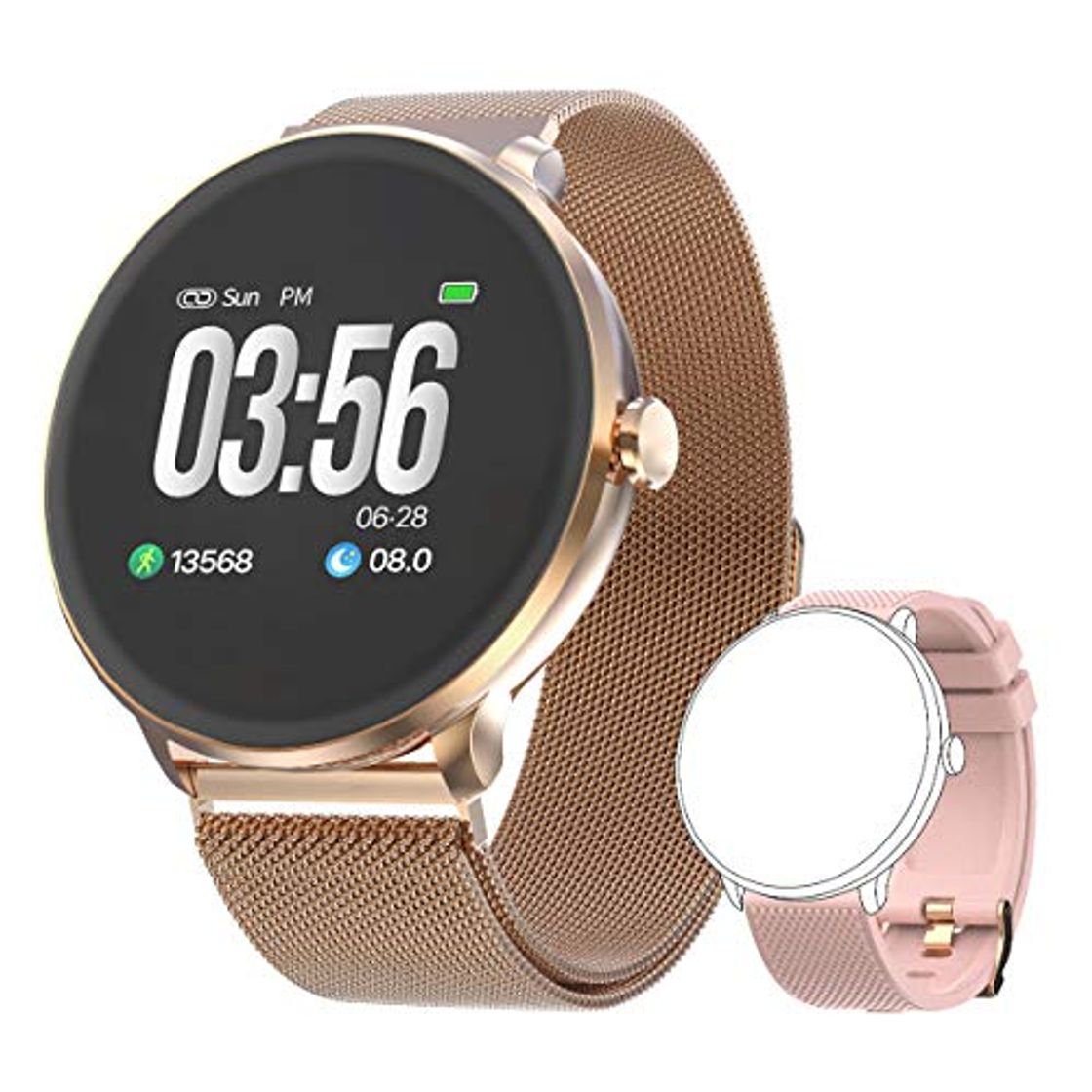 Producto Bebinca Smartwatch Reloj Inteligente con Cronómetro, Pulsera Actividad para Deporte,Reloj de Fitness