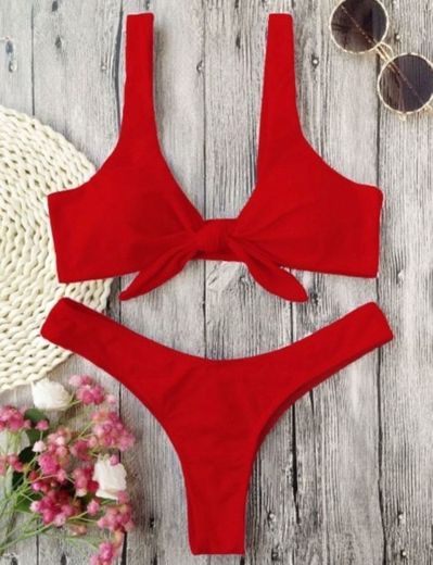 Bikini vermelho Zaful