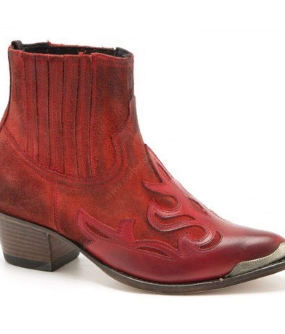 Fashion Botas cowboy rojas