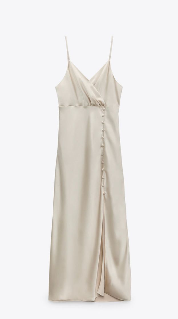 Moda BUTTONED SLIP DRESS