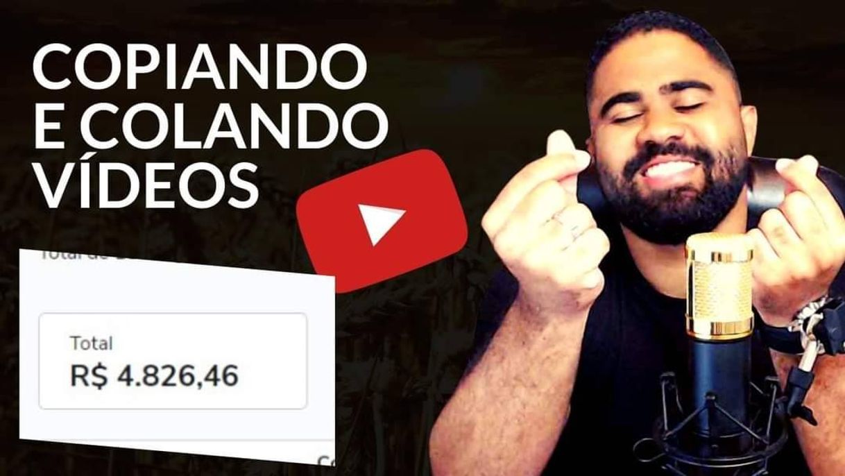 Moda [Até 5 mil por mês] copiando e colando vídeos do YouTube 