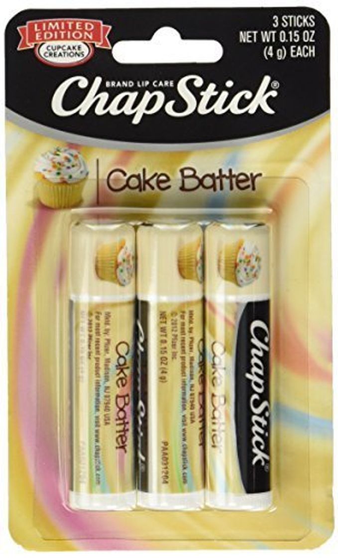 Place ChapStick Brand Lip Care Limited Edition Cupcake Creations Cake Batter by Chapstick