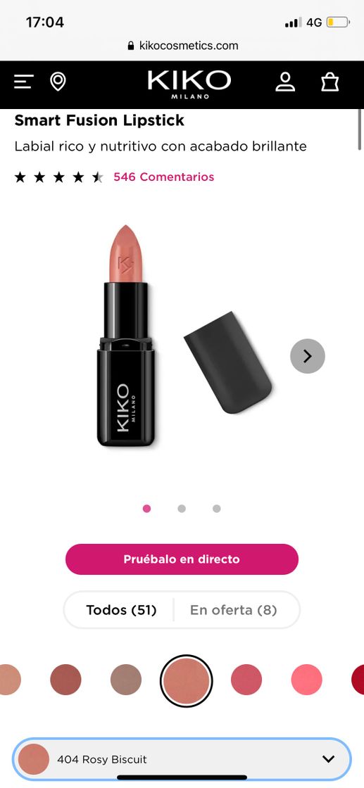 Producto Barra de labios 404