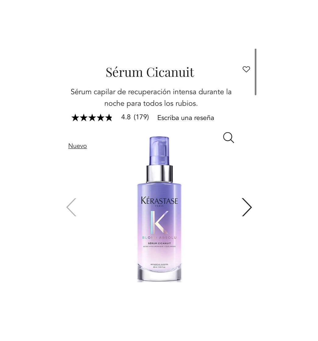 Productos Sérum Cicanuit Sérum capilar para cabello rubio 