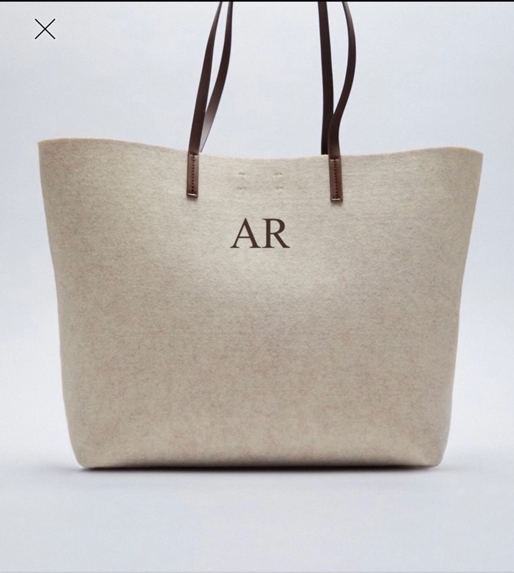 Moda CUSTOMIZABLE FELT TOTE BAG BEIGE | ZARA 