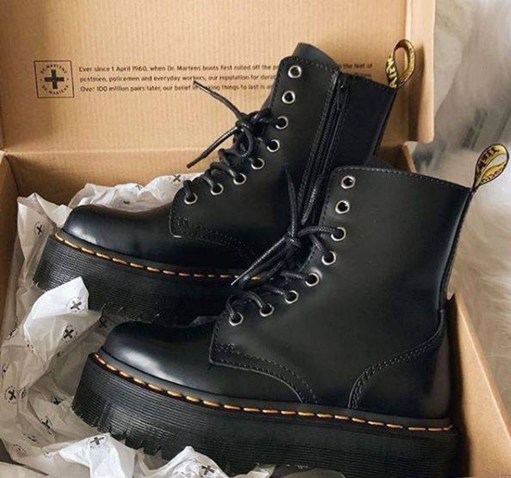 Social Dr. Martens 1460 Smooth, Botas Militares Unisex Adulto, Negro