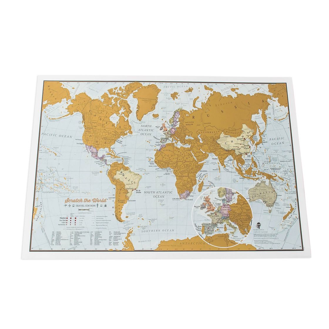 Social Scratch Off World Map
