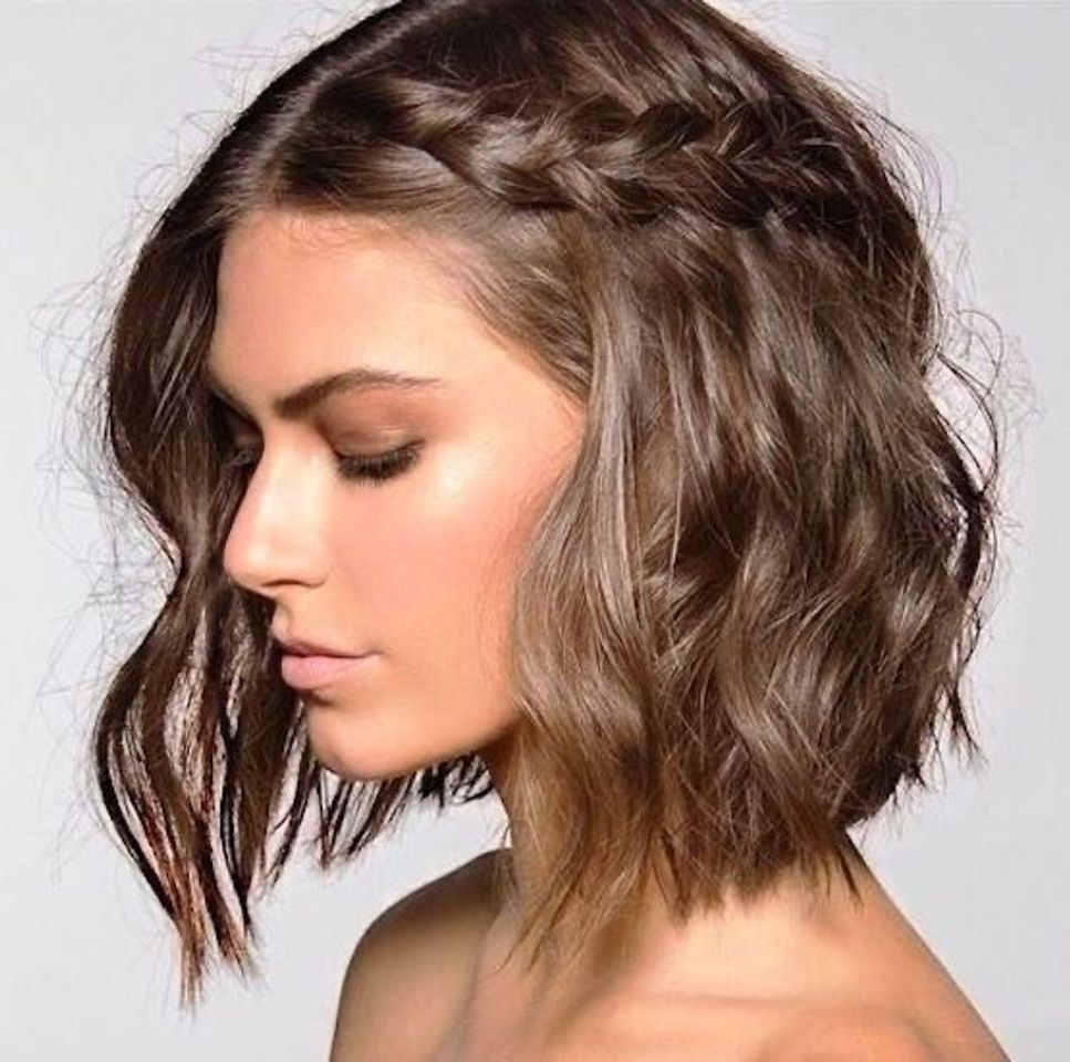 Moda penteado para cabelo curto 