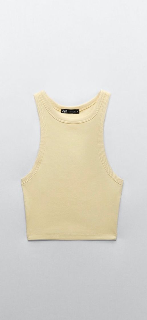 yellow basic top