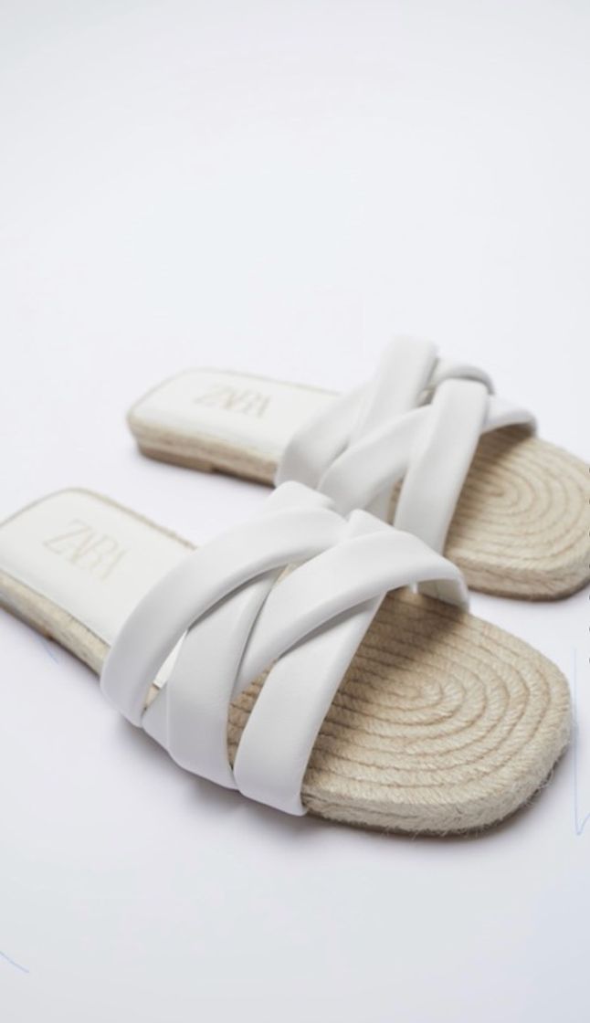 white leather sandals
