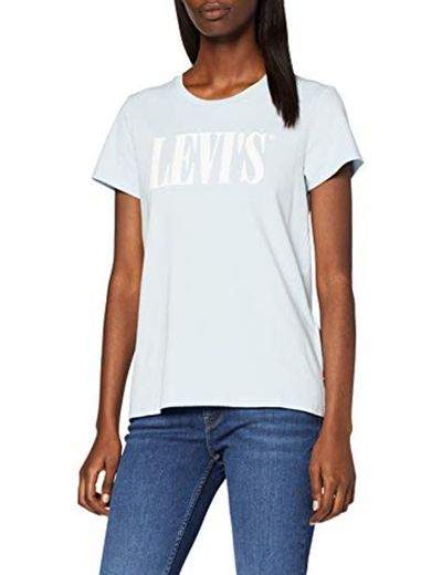 Levi's The Perfect Tee, Camiseta, Mujer, Azul