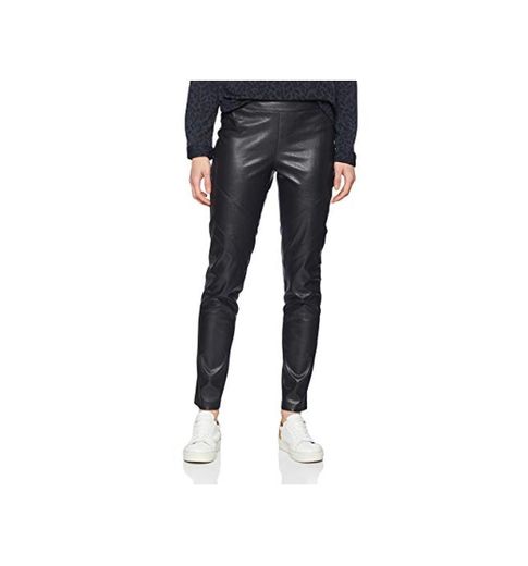 Daniel Hechter Fake Leather Pants Pantalones, Negro