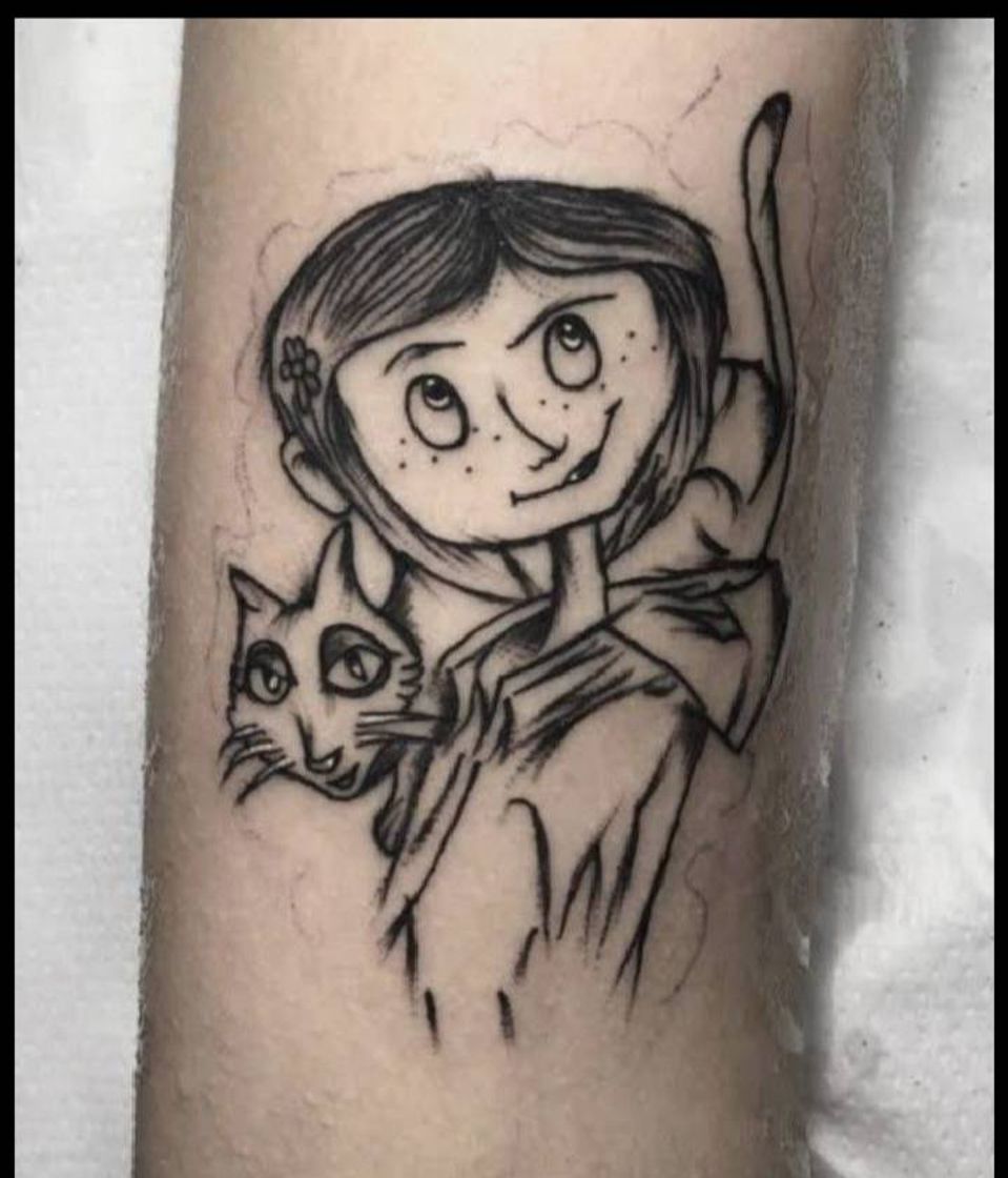 Fashion Tatuagem coraline