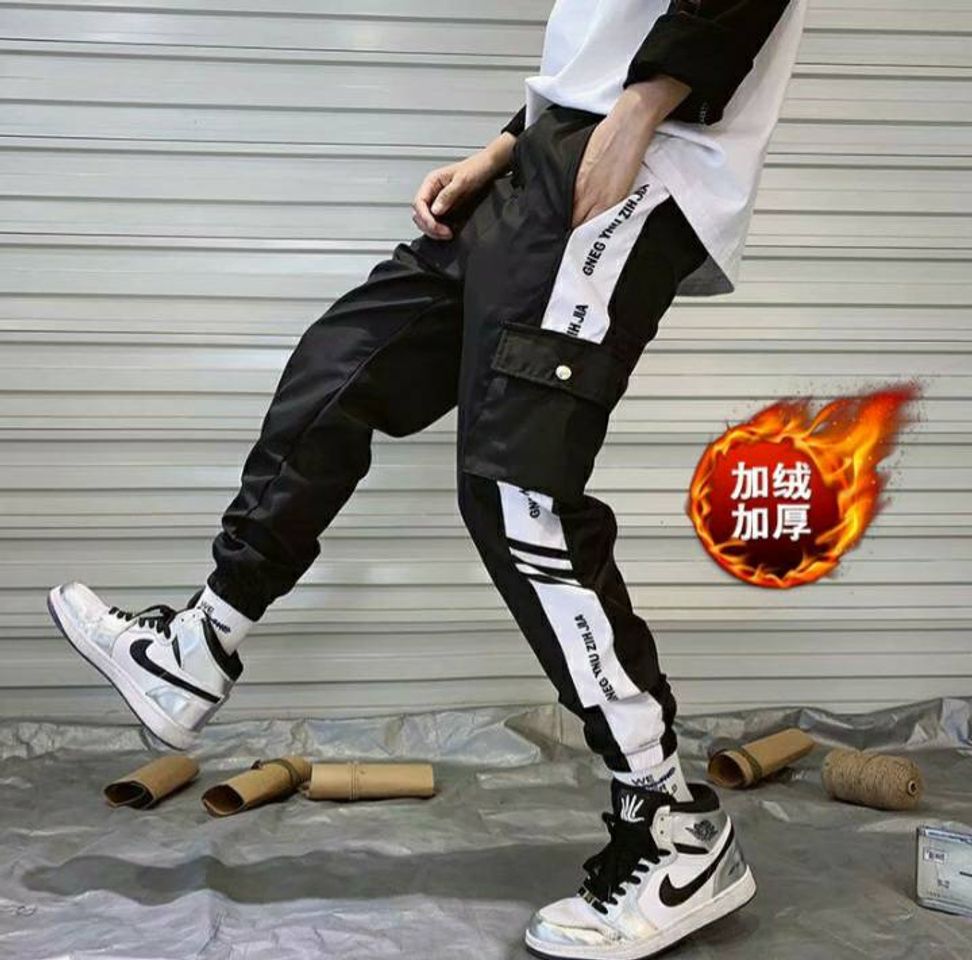 Moda Calça Jogger Casual Masculina Estilo Coreano