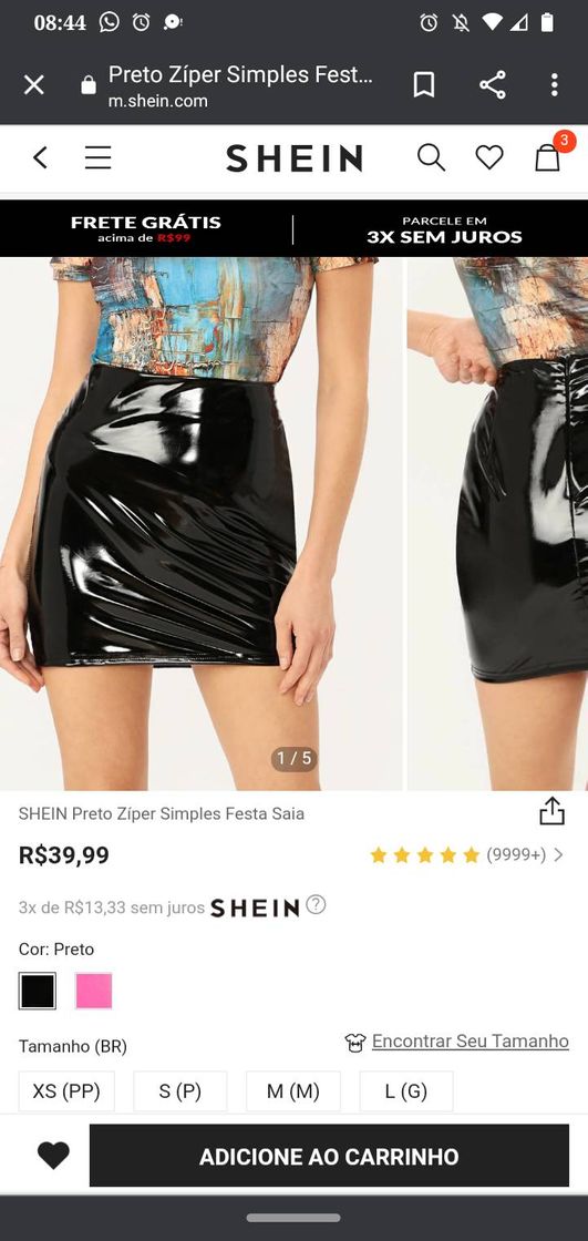 Moda Faux Patent Leather Bodycon Mini Skirt 