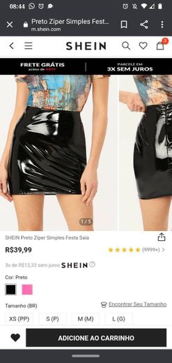 Faux Patent Leather Bodycon Mini Skirt 