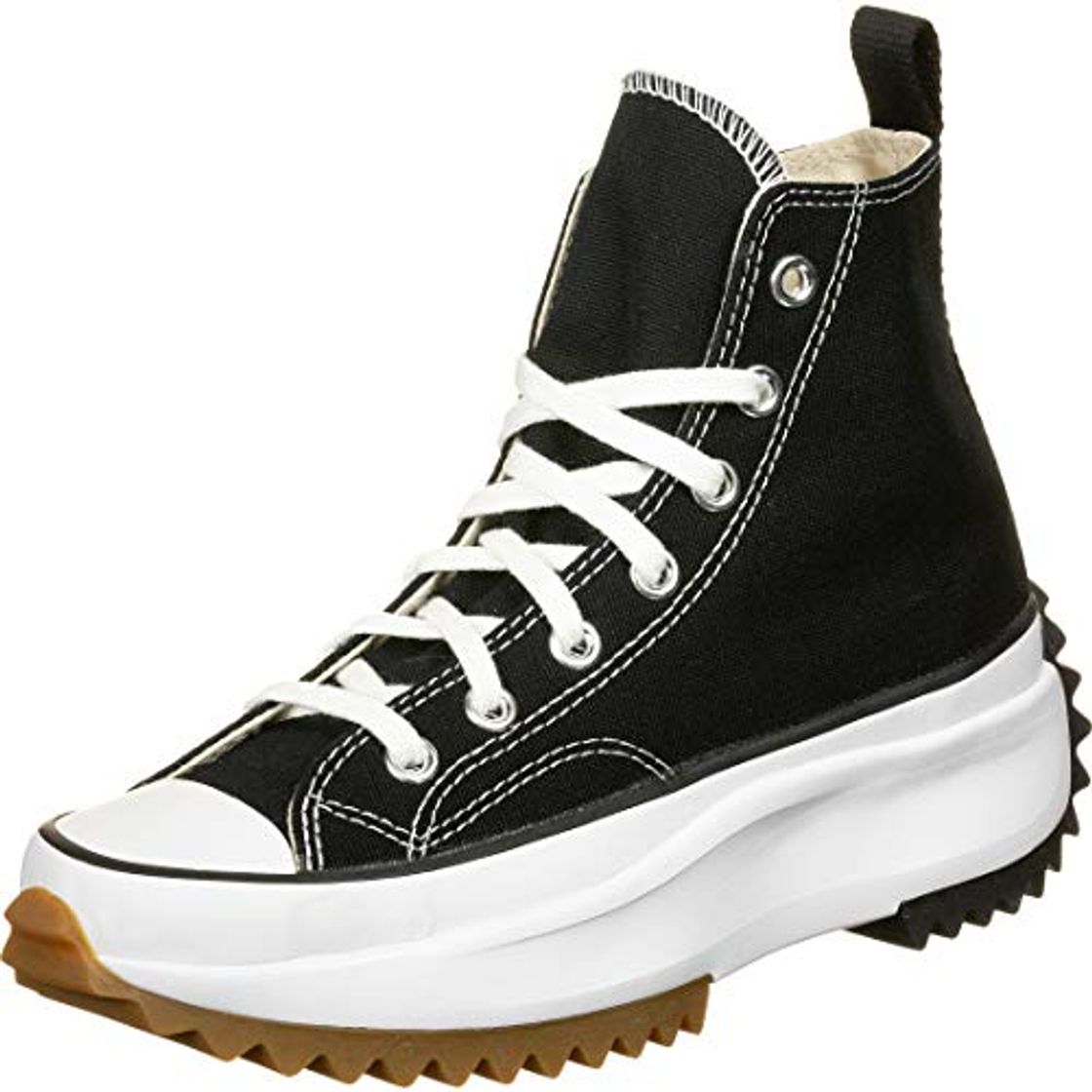 Fashion CONVERSE Run Star Hike HI Platform Zapatos Deportivos para Mujer Negro 166800C