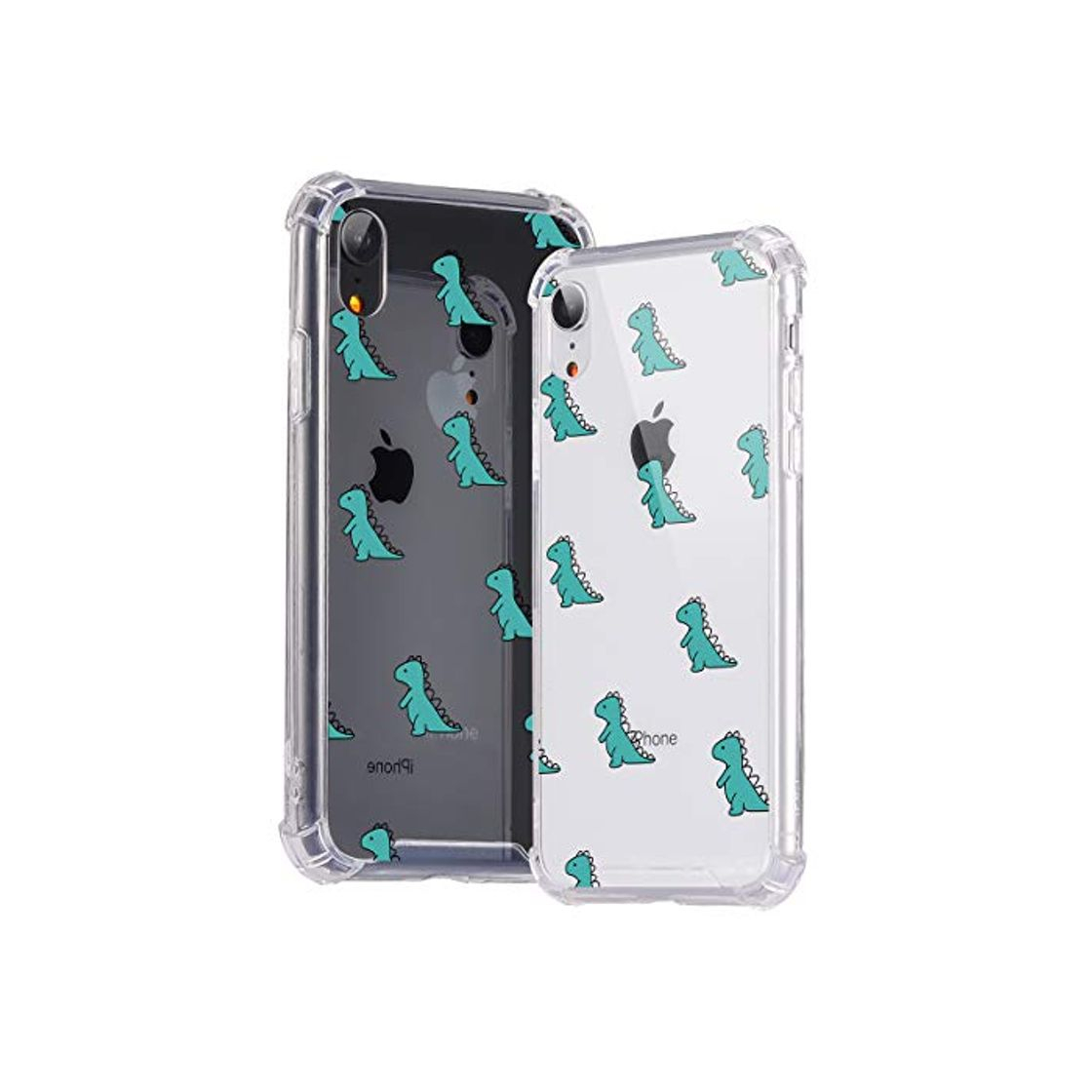 Electronic Idocolors Funda para iPhone XR Lindo Dinosaurio Caso Antigolpes Ultra Fina TPU