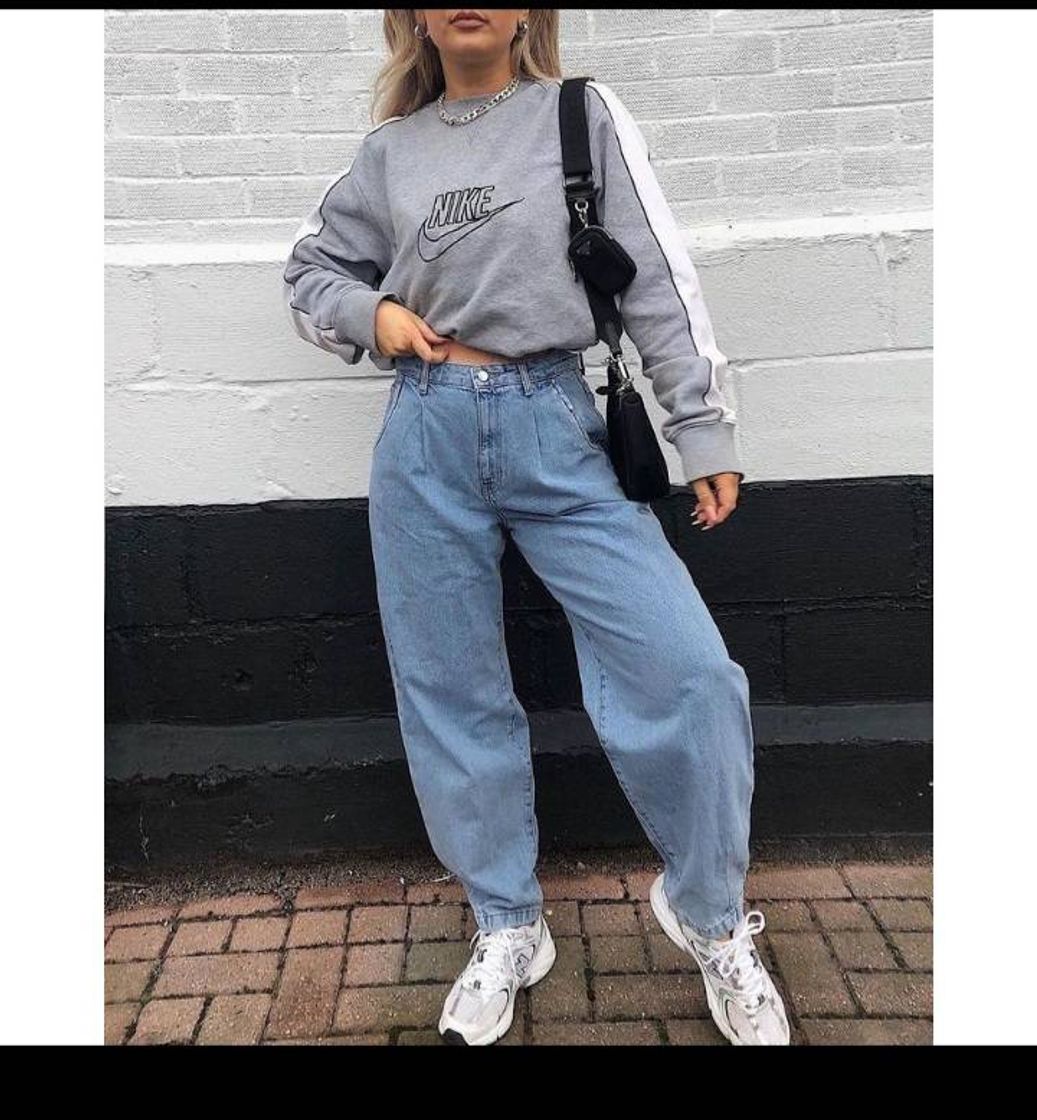 Moda calça jeans slouchy indie aesthetic💖