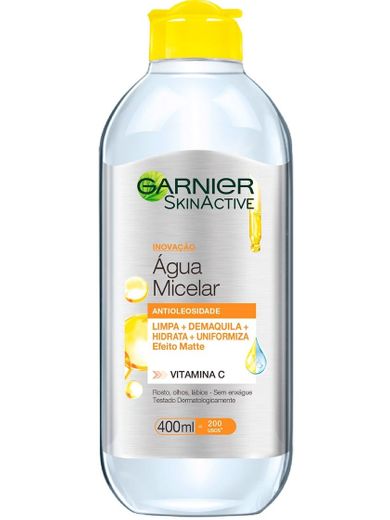 Água Micelar Garnier Skin Antioleosidade c/ vitamina C