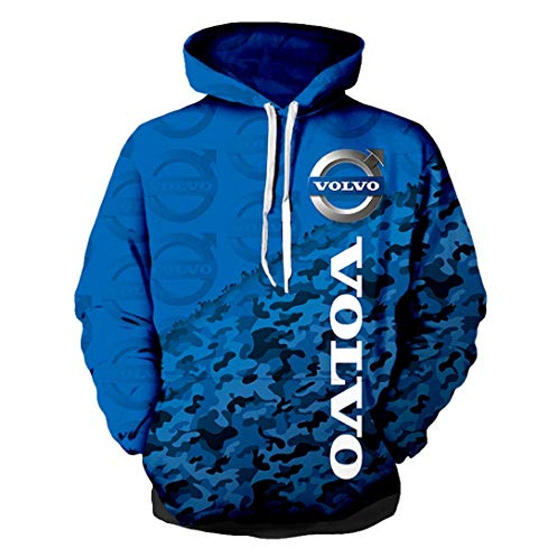 Fashion Sudadera Unisex Primavera Manga Larga Sudadera 3D Digital International Volvo Logo Print