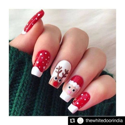 Unhas para o natal.