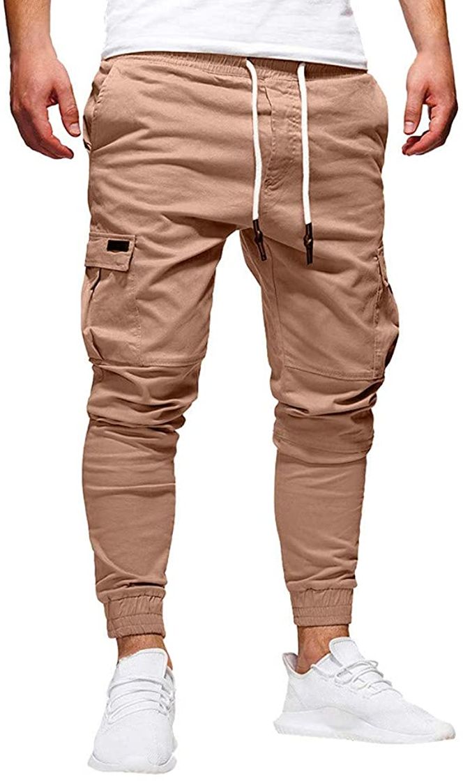 Producto FGFD Pantalones de Hombre Jogger Deportivos Pantalón Cargo Casuales Chino de Algodón