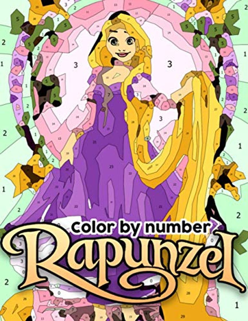 Books Rapunzel Color by Number: Rapunzel Coloring Book An Adult Coloring Book For