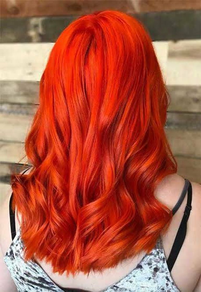 Moda Cabelo laranja 