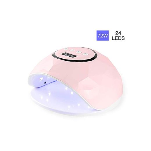 Lampara LED Uñas 72W Profesional Secador de Uñas LED UV Lampara Uñas