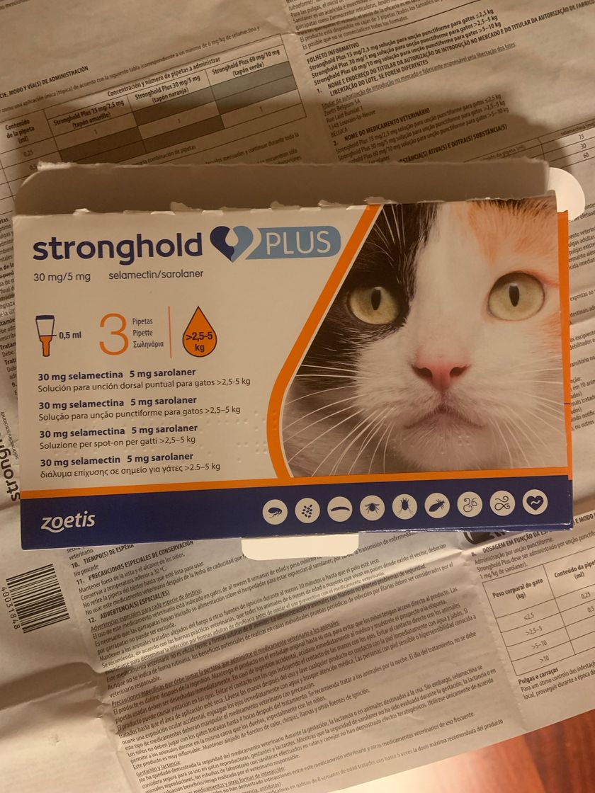 Producto Stronghold Plus Gatos