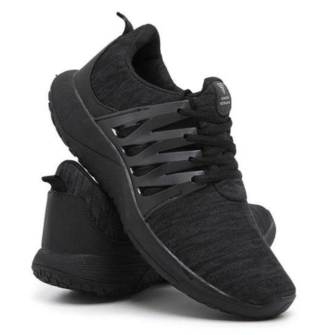 Moda Tênis de Caminhada Leve Confortável - Preto e Grafite | Netshoes