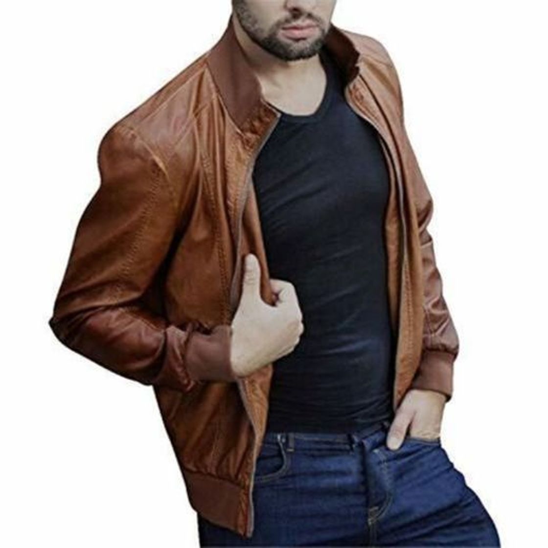 Moda Autumn Men Fashion Motorcycle Leather et Slim Fit Coats Male Casaco Masculino