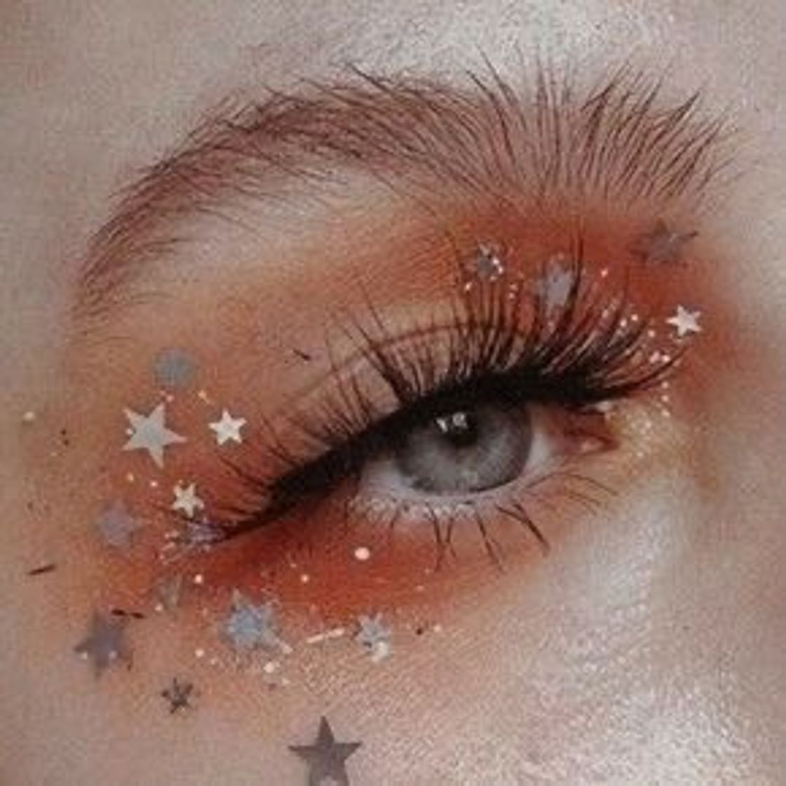 Social maquiagem com estrelinhas