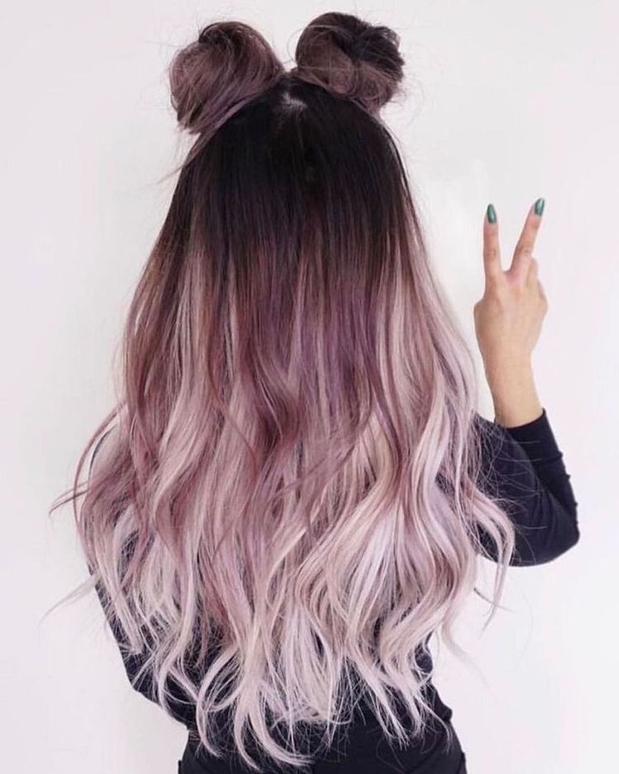 Social cabelo longo colorido rosa 