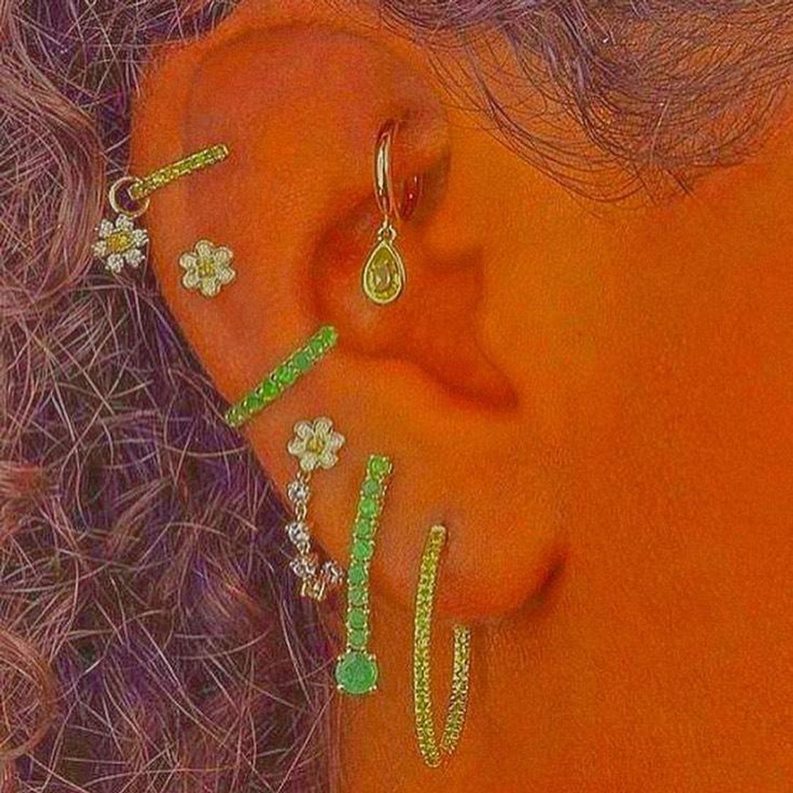 Social PTN 36 Pares Color Mezclado Pendientes