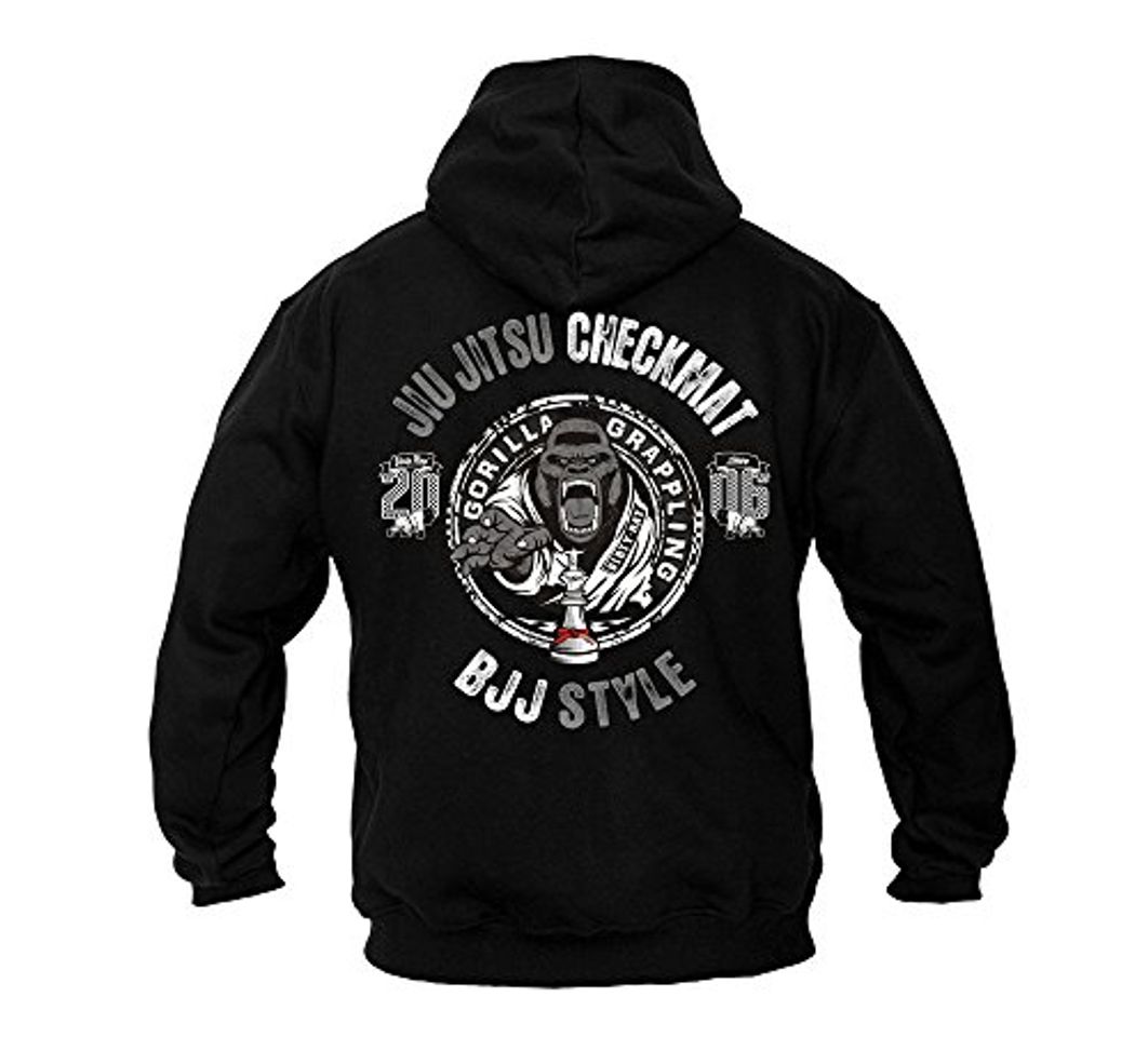 Fashion Dirty Ray Artes Marciales Jiu Jitsu Checkmat Gorilla Grapling sudadera hombre con