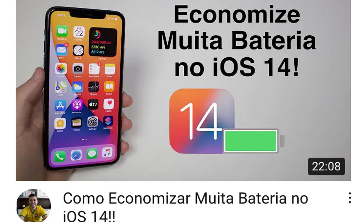 Fashion Bateria iPhone iOS 14😉😁