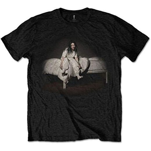Billie Eilish BILLIETS11MB02 Camiseta, Negro