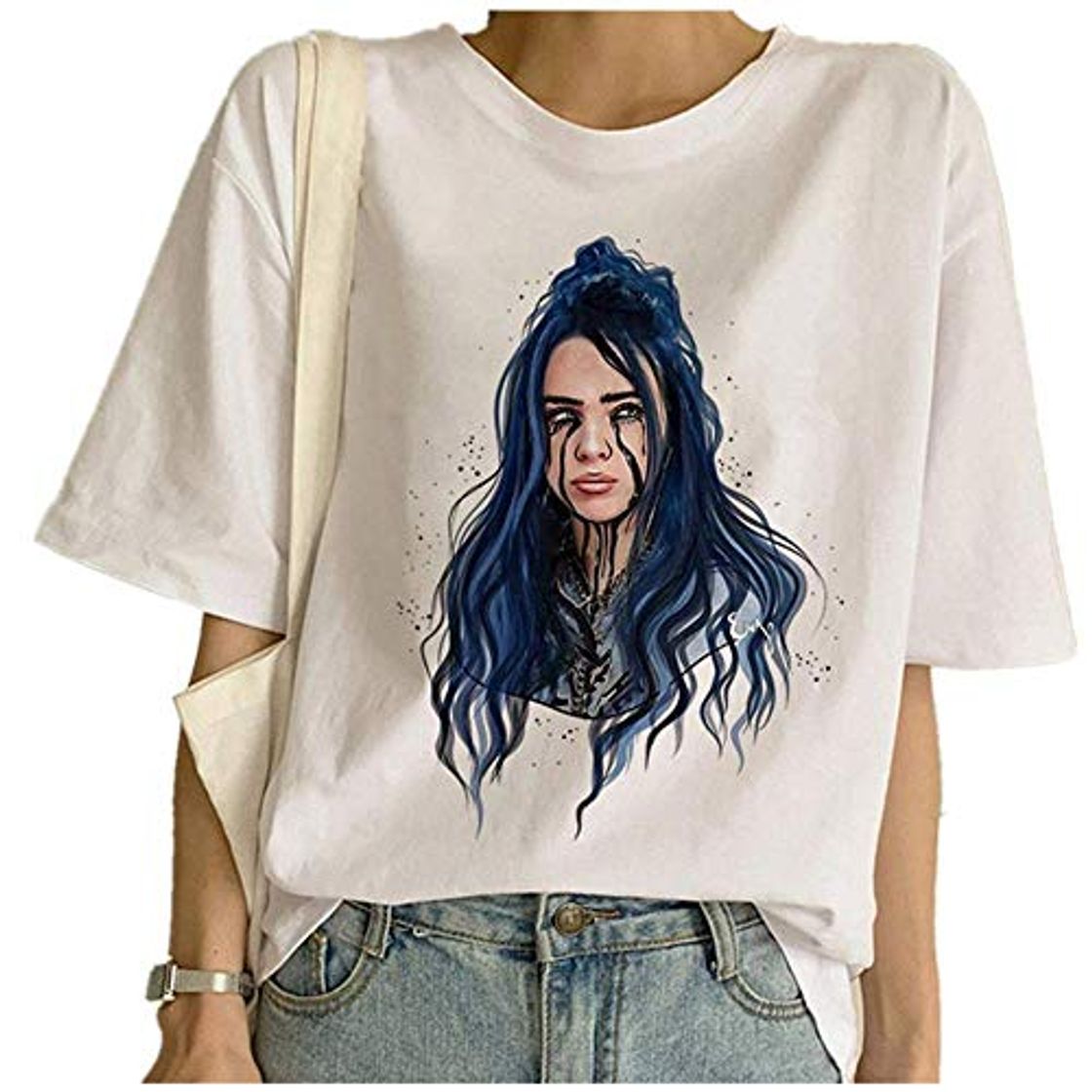 Moda Camiseta Billie Eilish Mujer