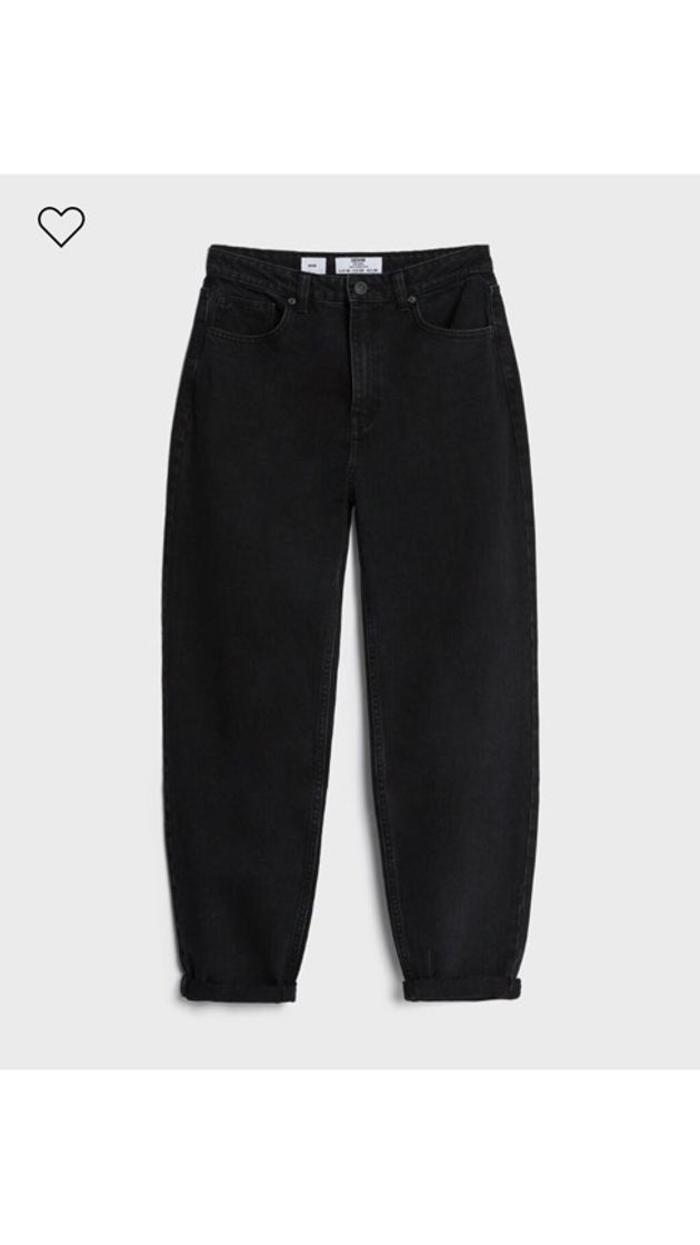 Social find. Balloon Fit, Vaqueros Straight para Mujer, Negro