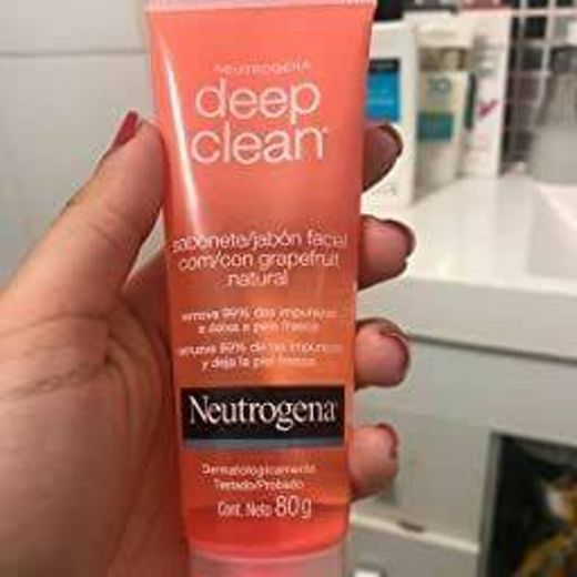 Sabonete Facial Deep Clean Grapefruit, Neutrogena, 80 g

