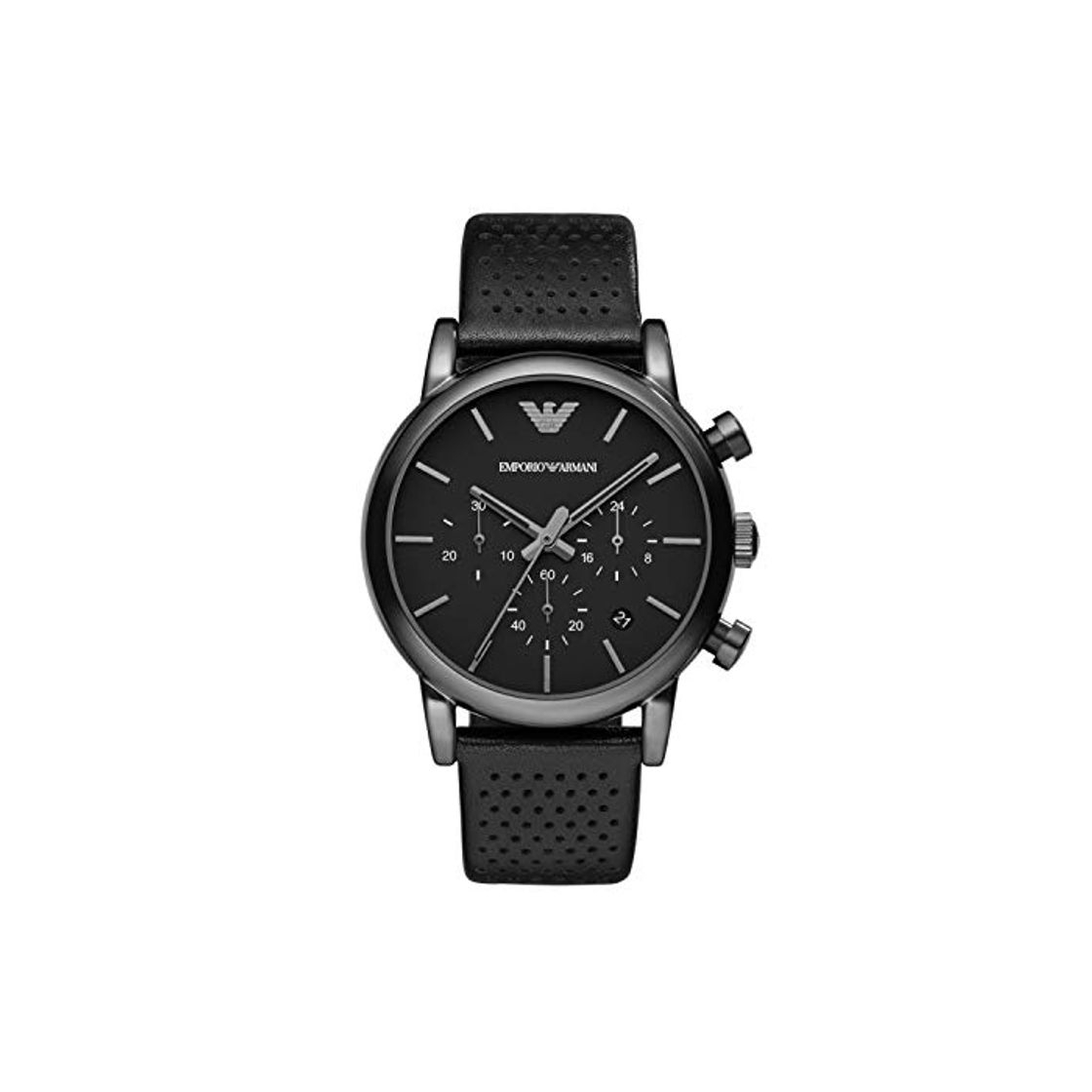 Fashion Emporio Armani Reloj para Hombre de Cuarzo con Correa en Cuero AR1737