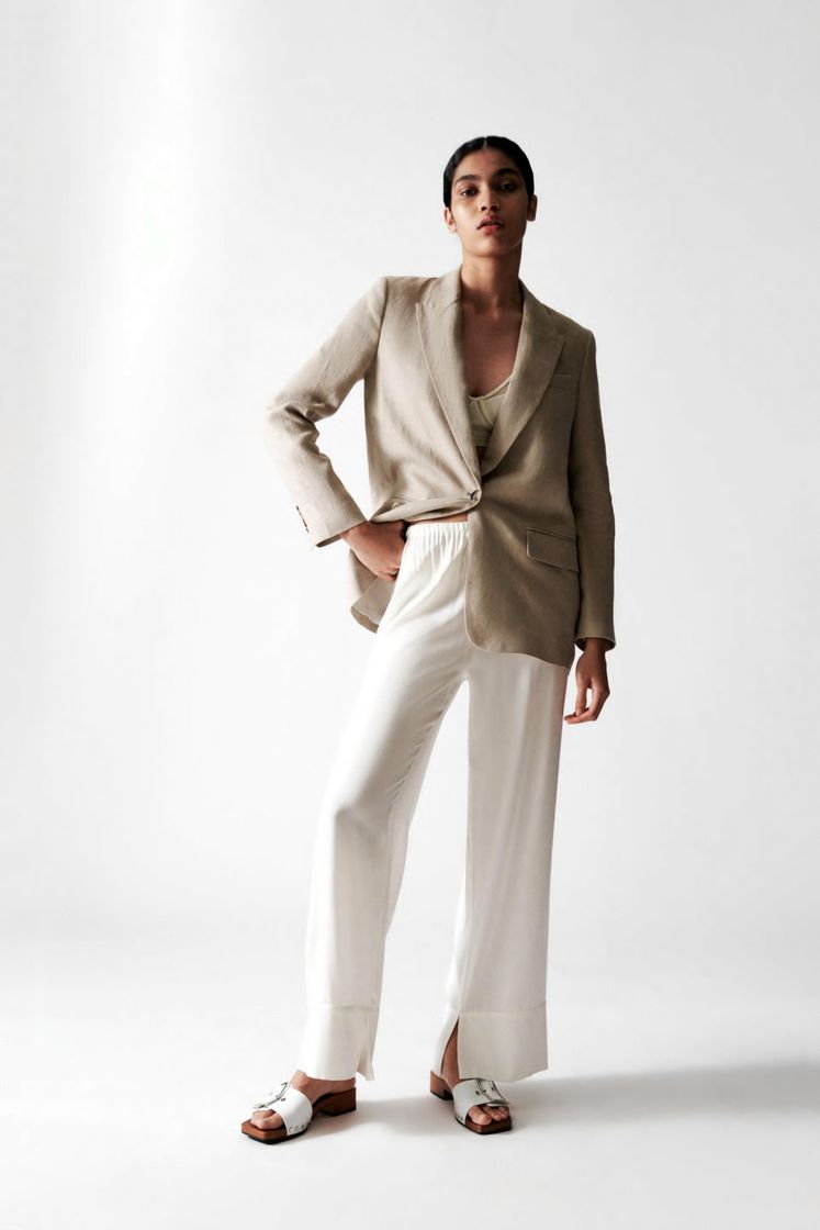 Social Blazer lino recta 