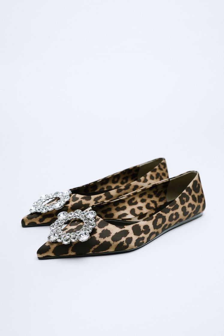 Fashion BAILARINA ESTAMPADO ANIMAL CON JOYA - Leopardo