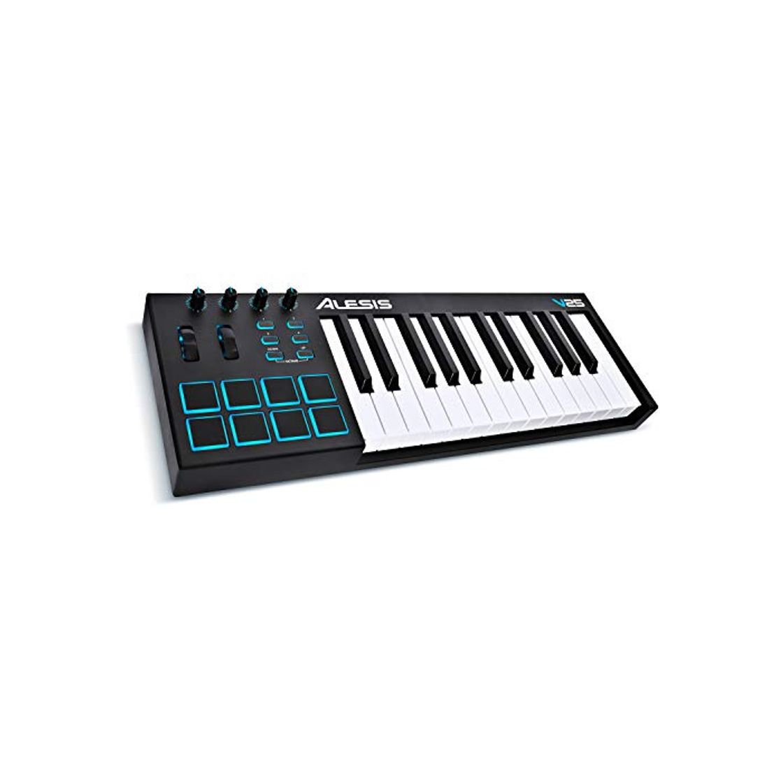 Electronics Alesis V25 - Teclado controlador USB-MIDI portátil de 25 teclas con 8